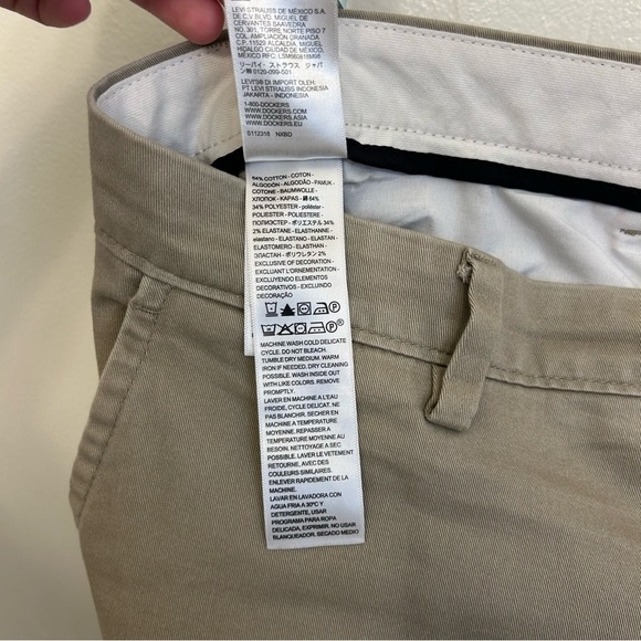 Dockers Classic Fit Khaki Pants W38 L34 Cotton Blend Stretch - Picture 10 of 12